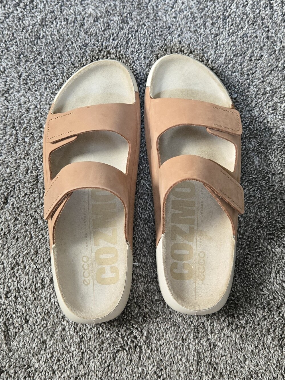 ECCO Cozmo Women's Nubuck Two-Strap Sandal NEW size EU 41 (US 10-10.5) - Picture 5 of 12
